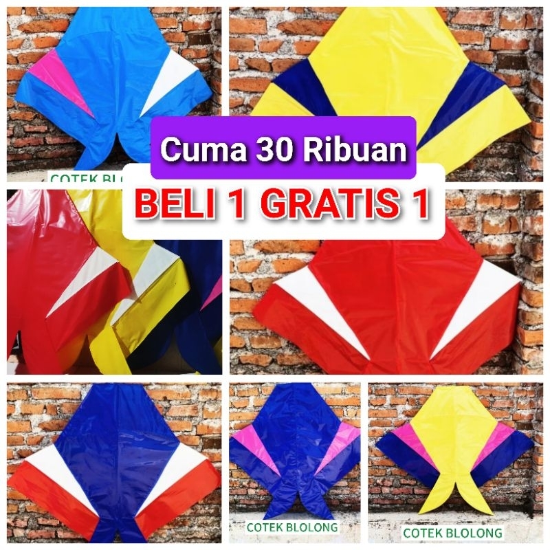 BELI 1 GRATIS 1 Layangan cotek blolong knockdown virall
