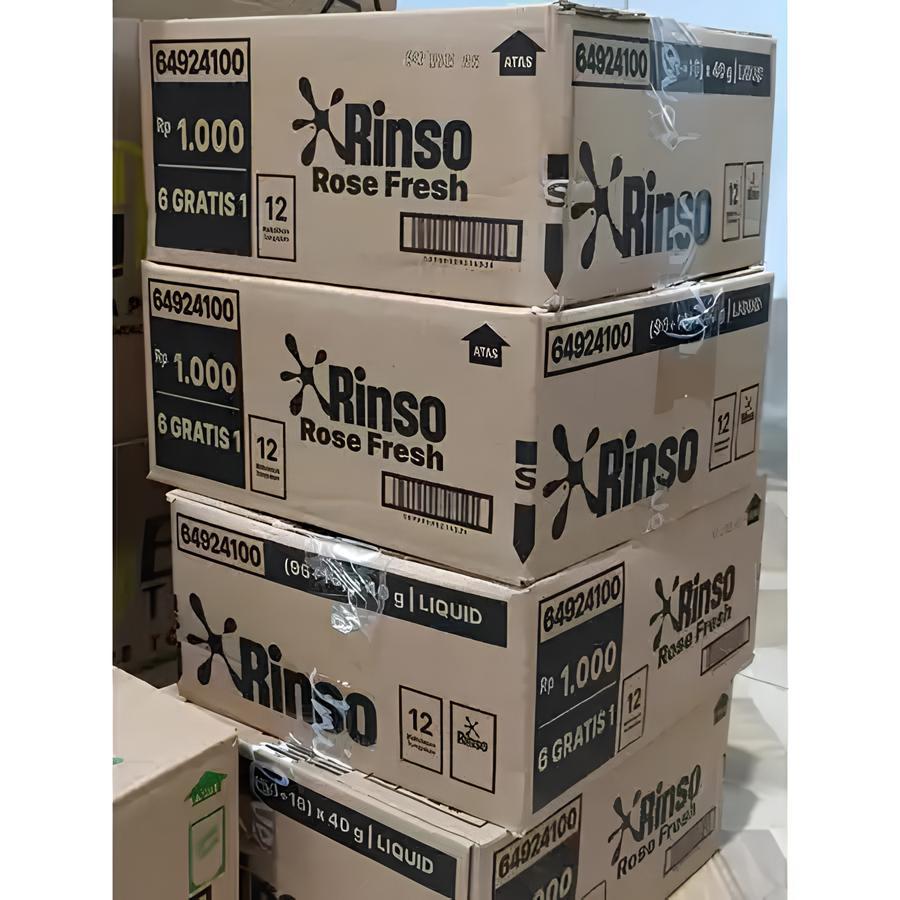 1 DUS Rinso Cair Renceng 40 ml isi 104 sachet Anti Noda Kemasan 1000an