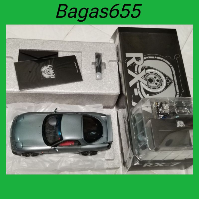 diecast polar master mazda rx7 spirit r grey 1/18 1:18