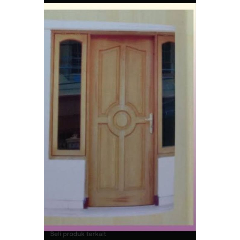 kusen pintu gandeng 1 pintu 2 jendela kanan kiri bahan kamper bisa custom fast respon