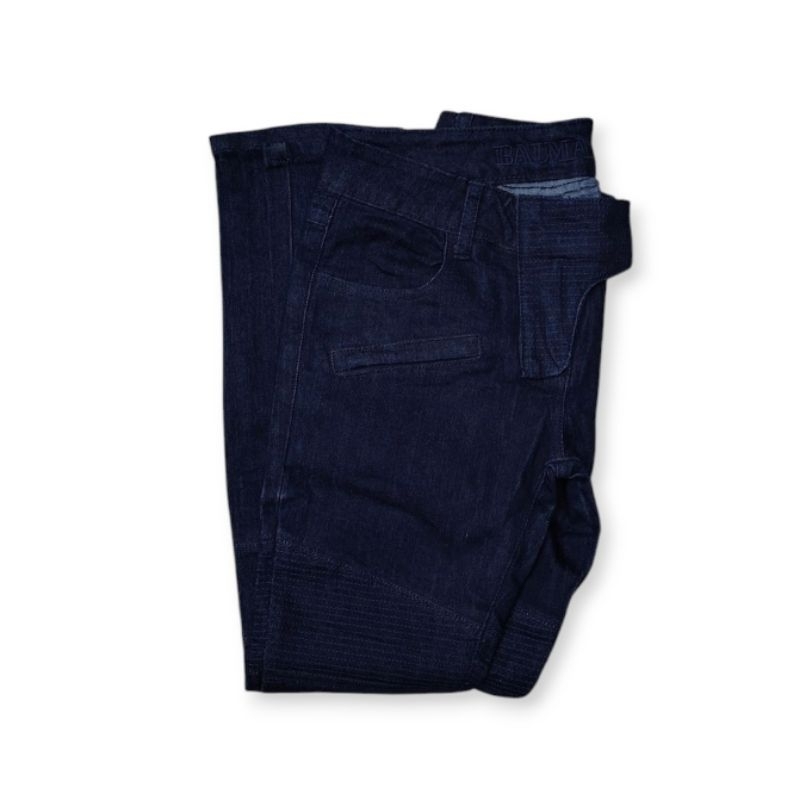 Balmain Women's Denim Bikers Pants
