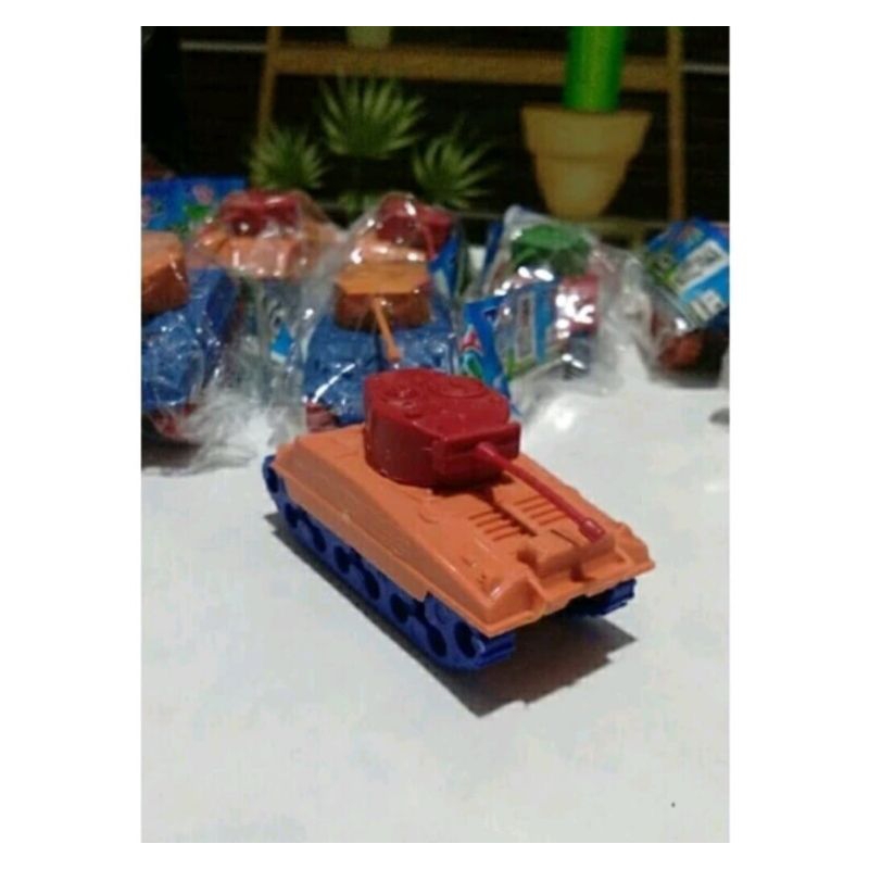 Mainan anak miniatur tank kecil isi 10pcs bahan plastik murah diecast tank isi 10