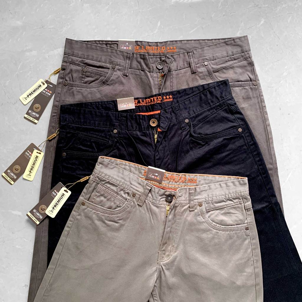 GF.LIMITED CELANA PANJANG KANVAS PRIA PREMIUM ORIGINAL