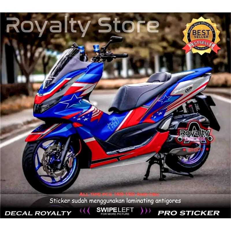 Sticker Decal PCX 160 Motif Araii Full Body / Sticker PCX 160 - Bisa Custom