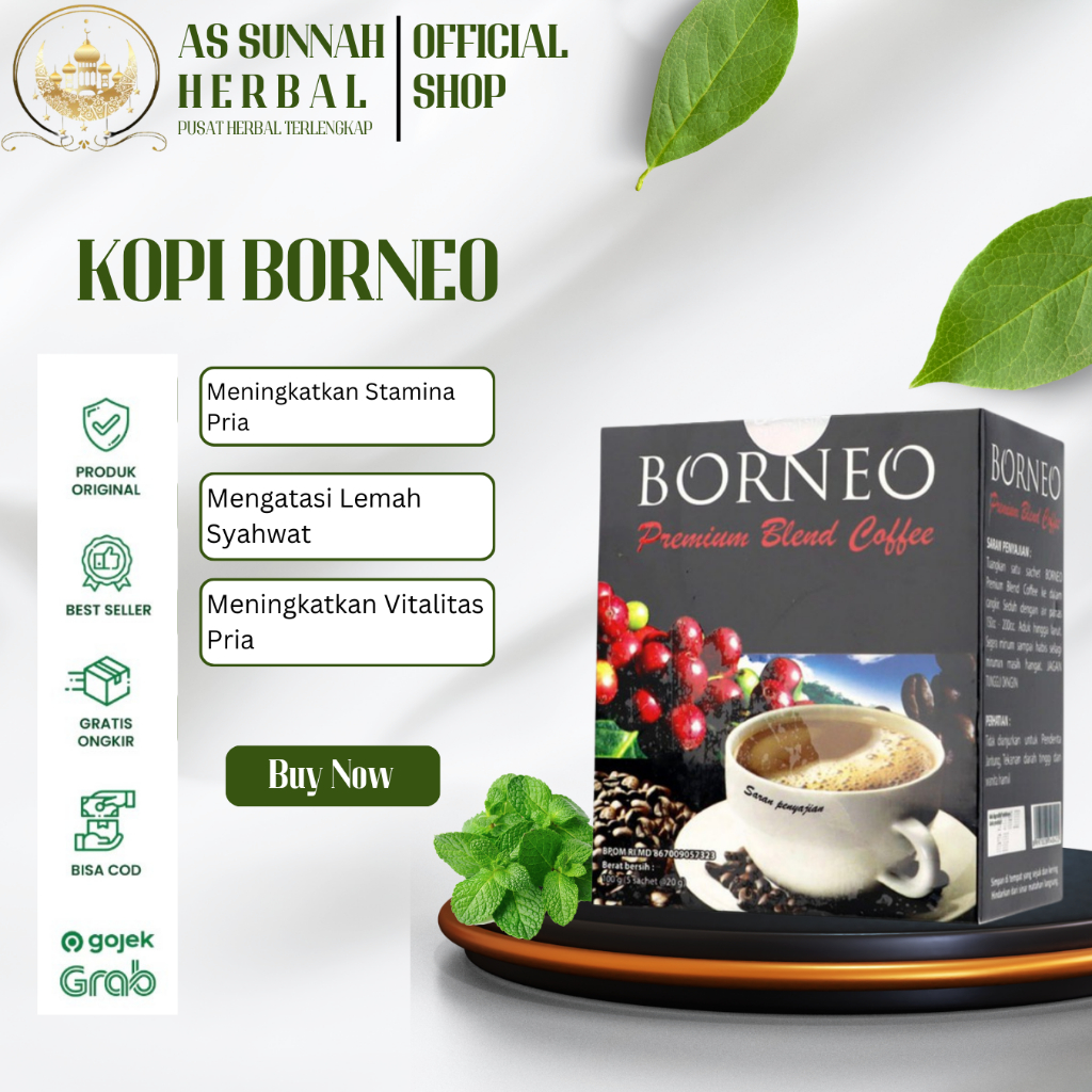 

Kopi Borneo Isi 5 Sachet - Membantu Menambah Stamina