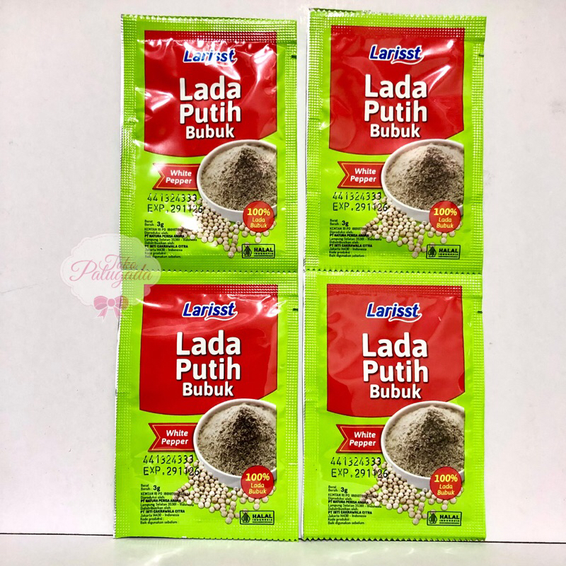 

SALE ORI - 4 pcs Larrist Lada Putih Bubuk Sachet 3gr