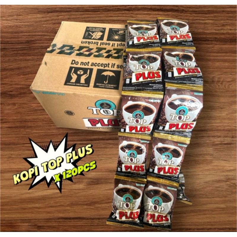 

Kopi Premium TOP Plus 1 karton 12 renteng