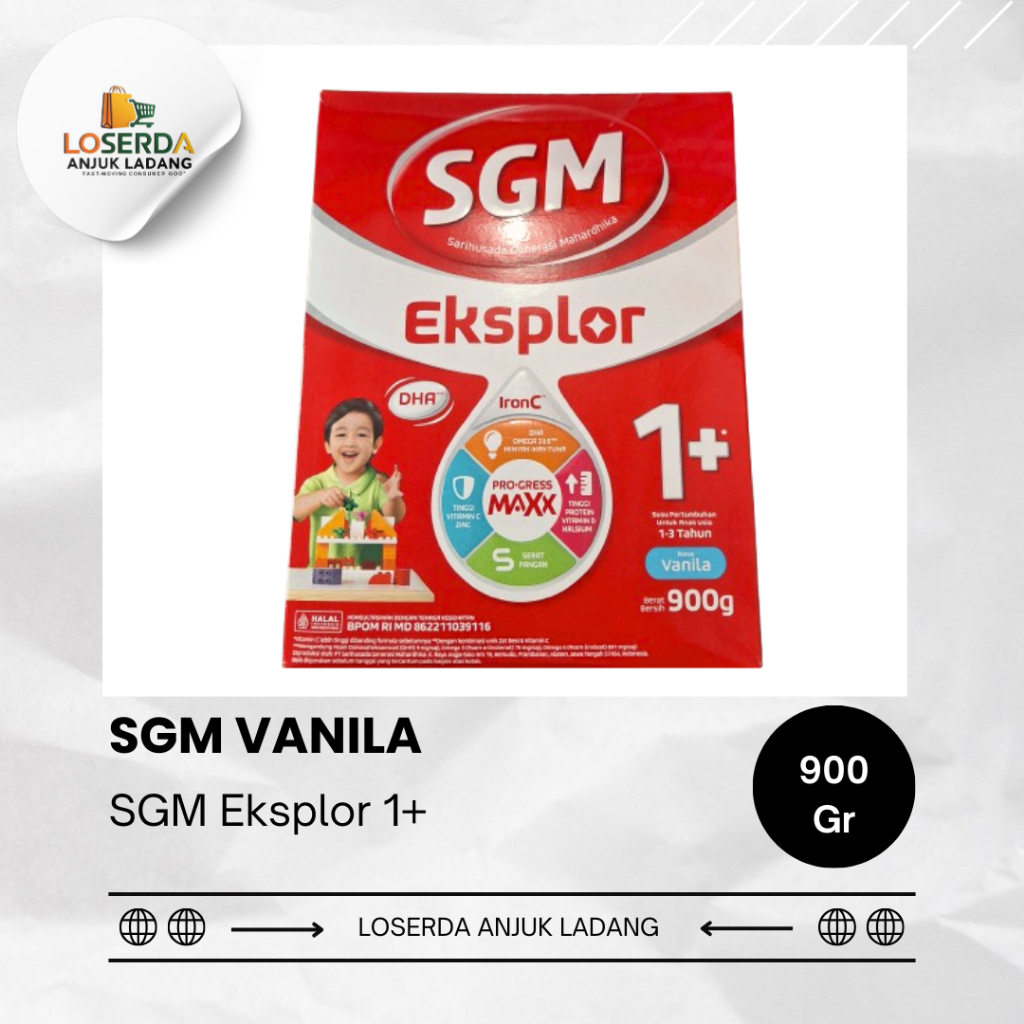 

SGM Eksplor 1+ Vanila /Susu 900gr – Susu Pertumbuhan untuk Anak 1-3 Tahun