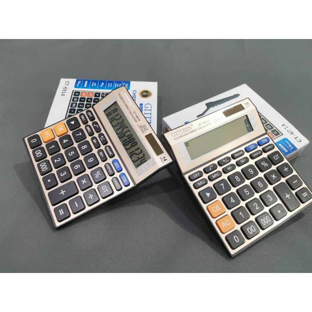 

(1 Pcs) Calculator 14 Digit CT-6914 / Kalkulator 14 Digit CT-6914 Check&Correct
