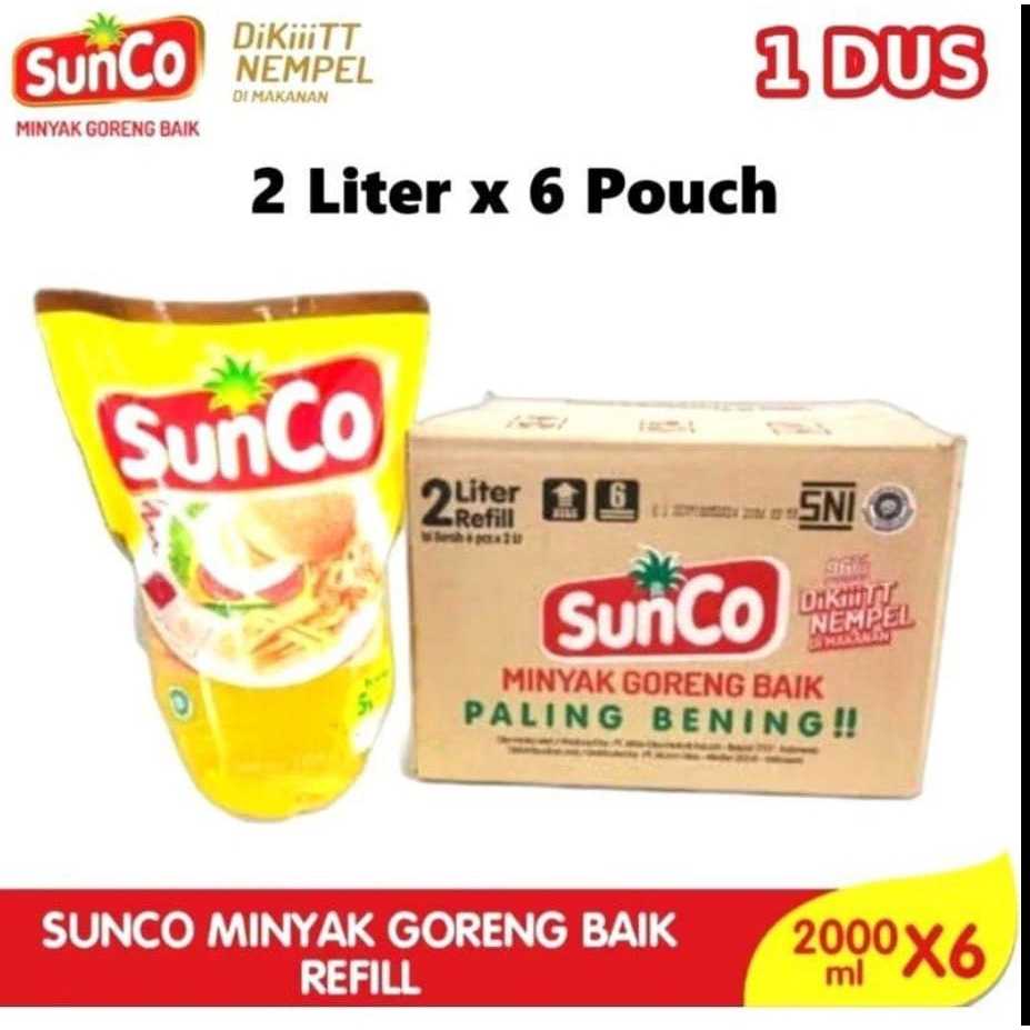 

SUNCO 2L MINYAK GORENG JERNIH 2 DUS