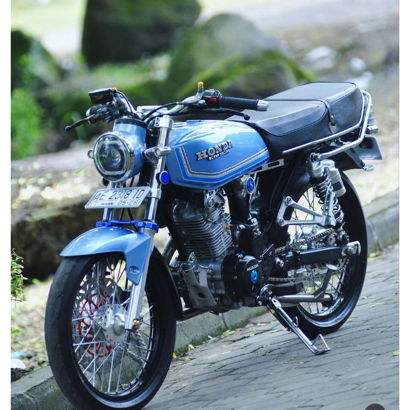 Striping Lis GL 100 GL Cepek GL 125 Biru Sticker Lis Decal Standard Original Honda GL 100 GL Cepek