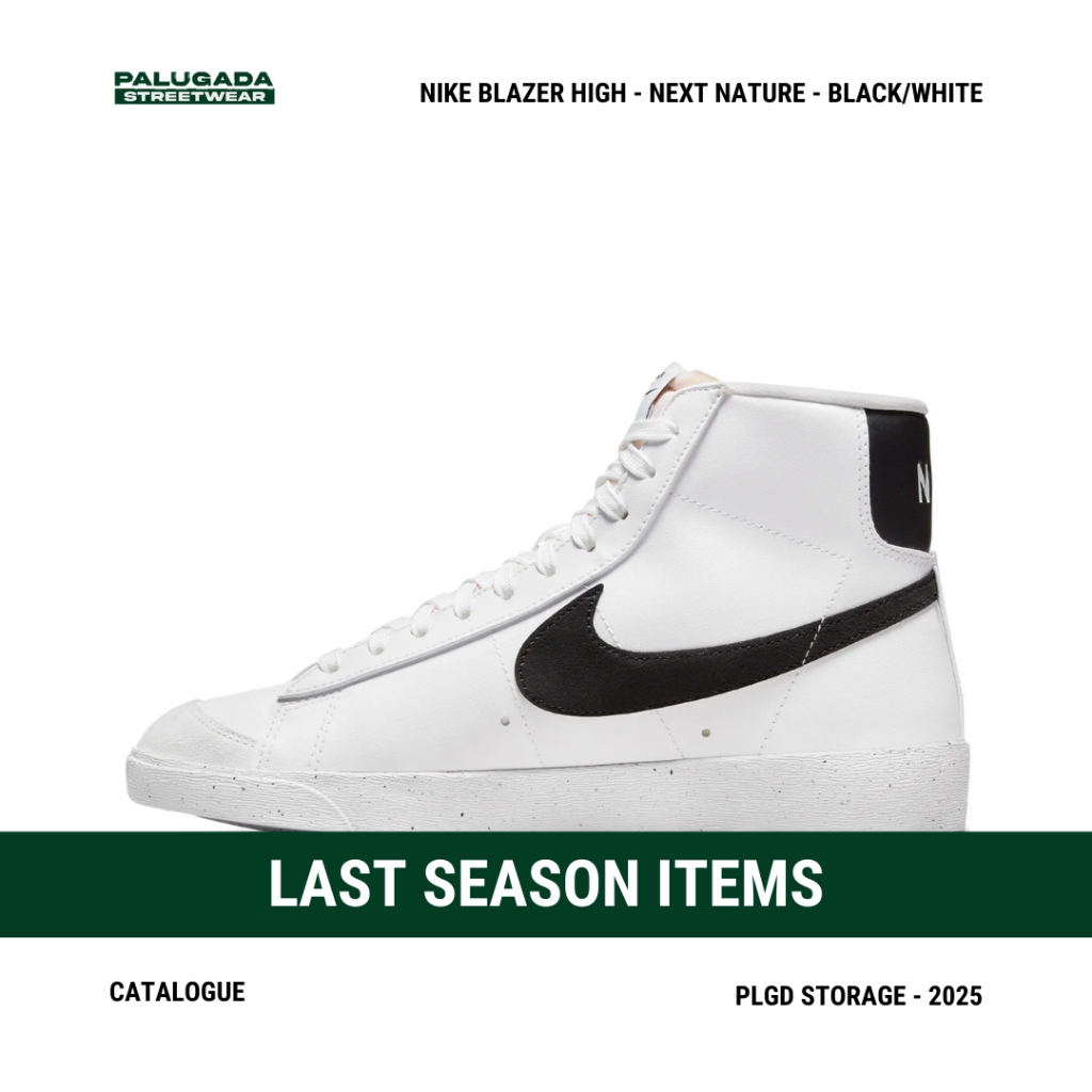 LSS ITEMS - NIKE BLAZER HIGH - NEXT NATURE - BLACK/WHITE