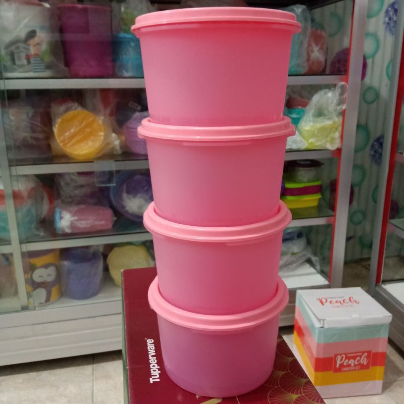 Promo toples snack mini deco tupperware  600 ml set ( 4 pcs)