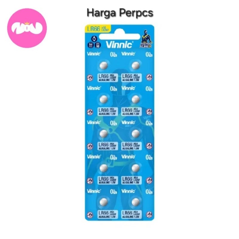 Baterai Jam Tangan Vinnic L626F LR66 AG4 Batre Kancing ❤️