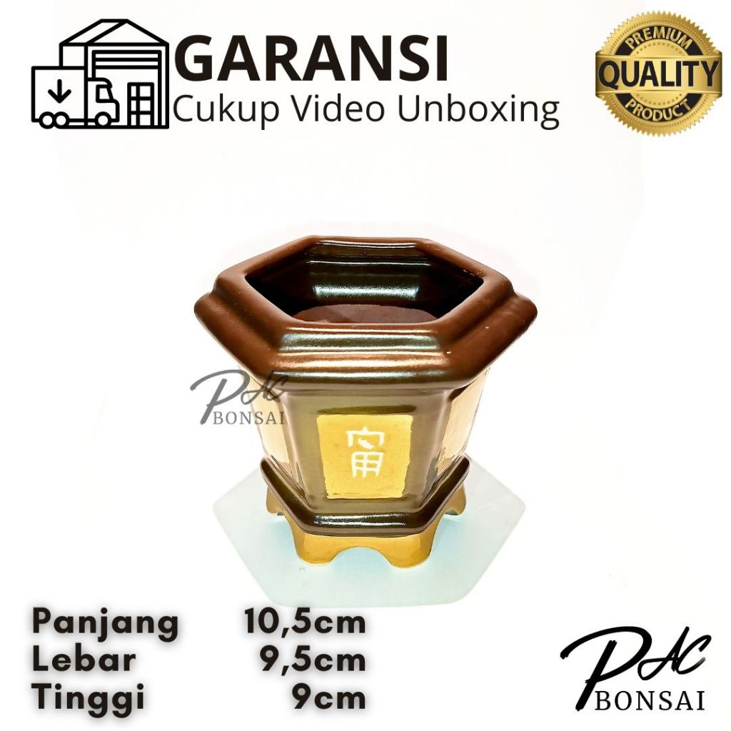 Liceriashop17 Pot Keramik Bonsai Sukulen Adenium Kaktus Berkualitas