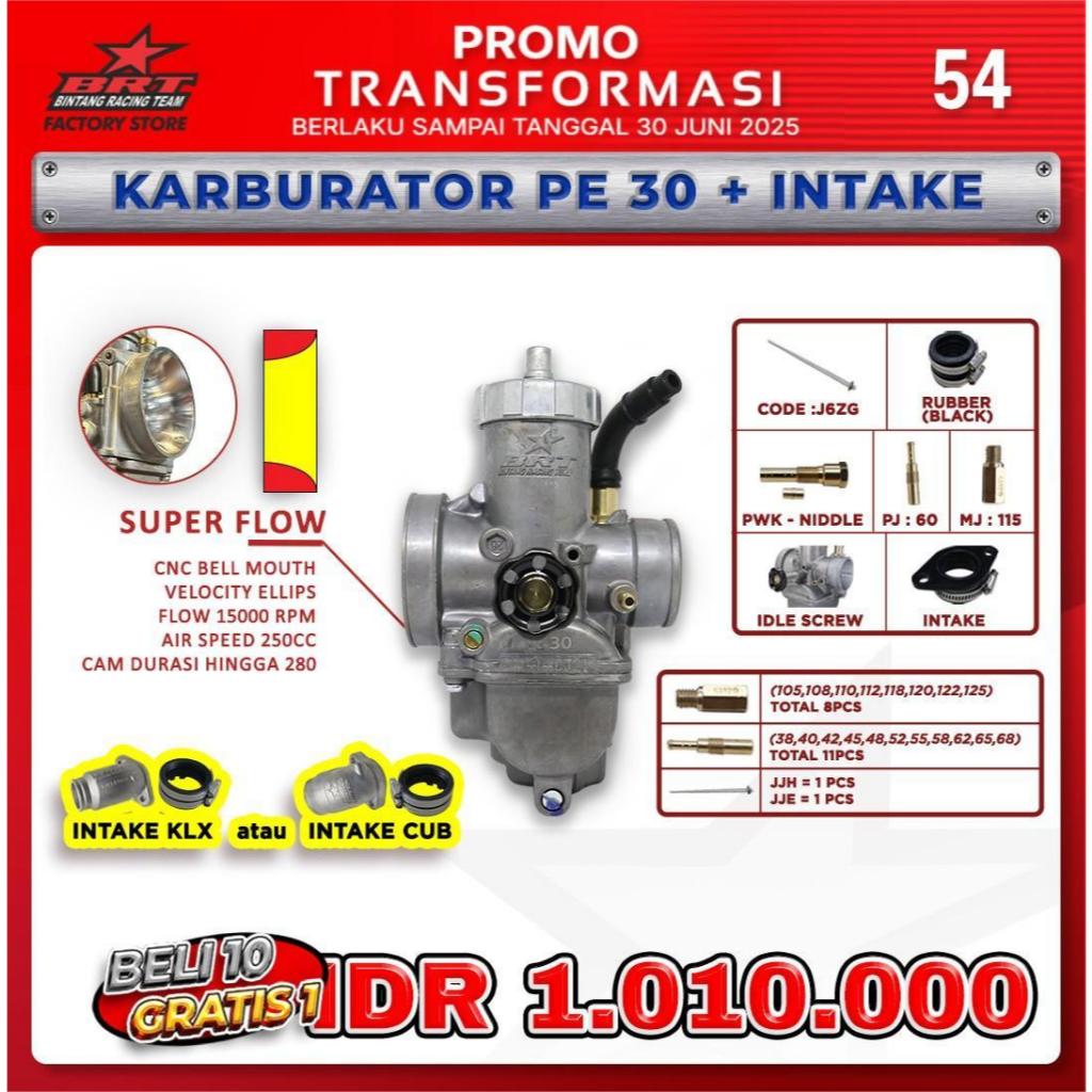 Paket  Karburator pe 30+Intake /Karburator pe 30 + Intake + banana
