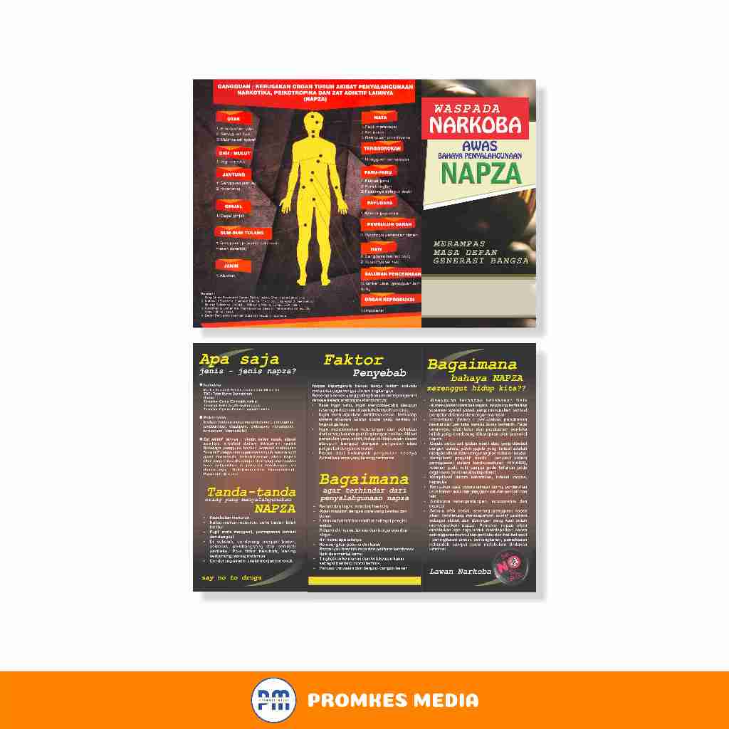 Leaflet/Brosur Napza, Leaflet Narkoba, Brosur Farmasi, Leaflet Murah
