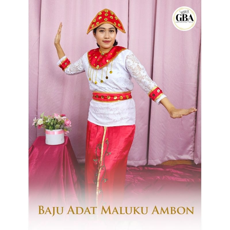 BAJU ADAT MALUKU AMBON DEWASA