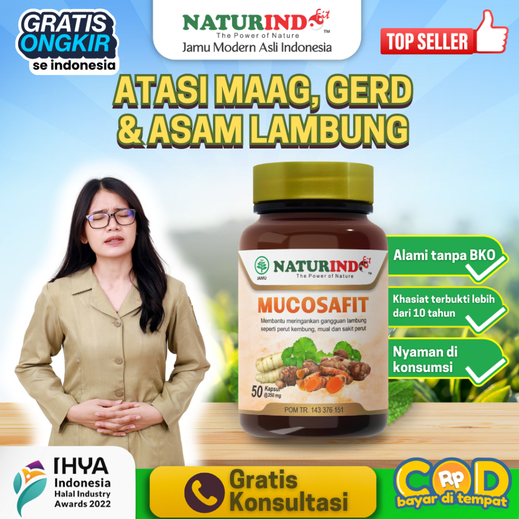 Obat Herbal Lambung Obat Gerd Lambung Maag Kronis Naturindo Mucosafit
