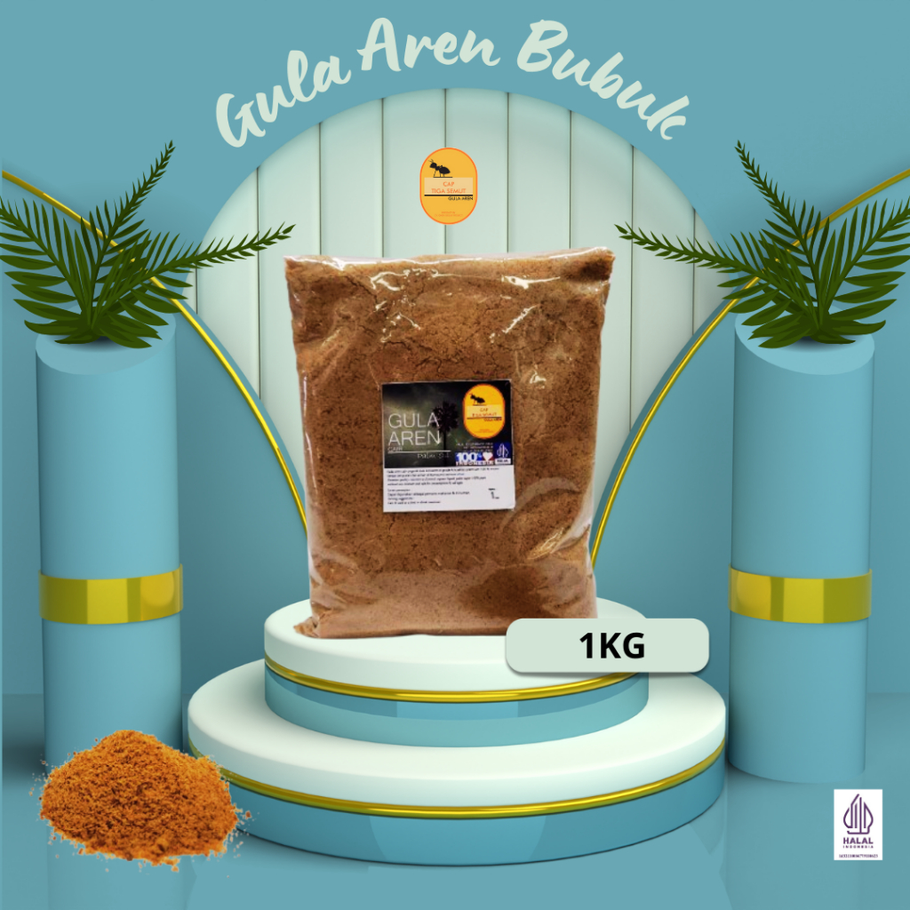 

Cap Tiga Semut Gula Aren Bubuk 1Kg PREMIUM QUALITY Gula Aren Bubuk Oven