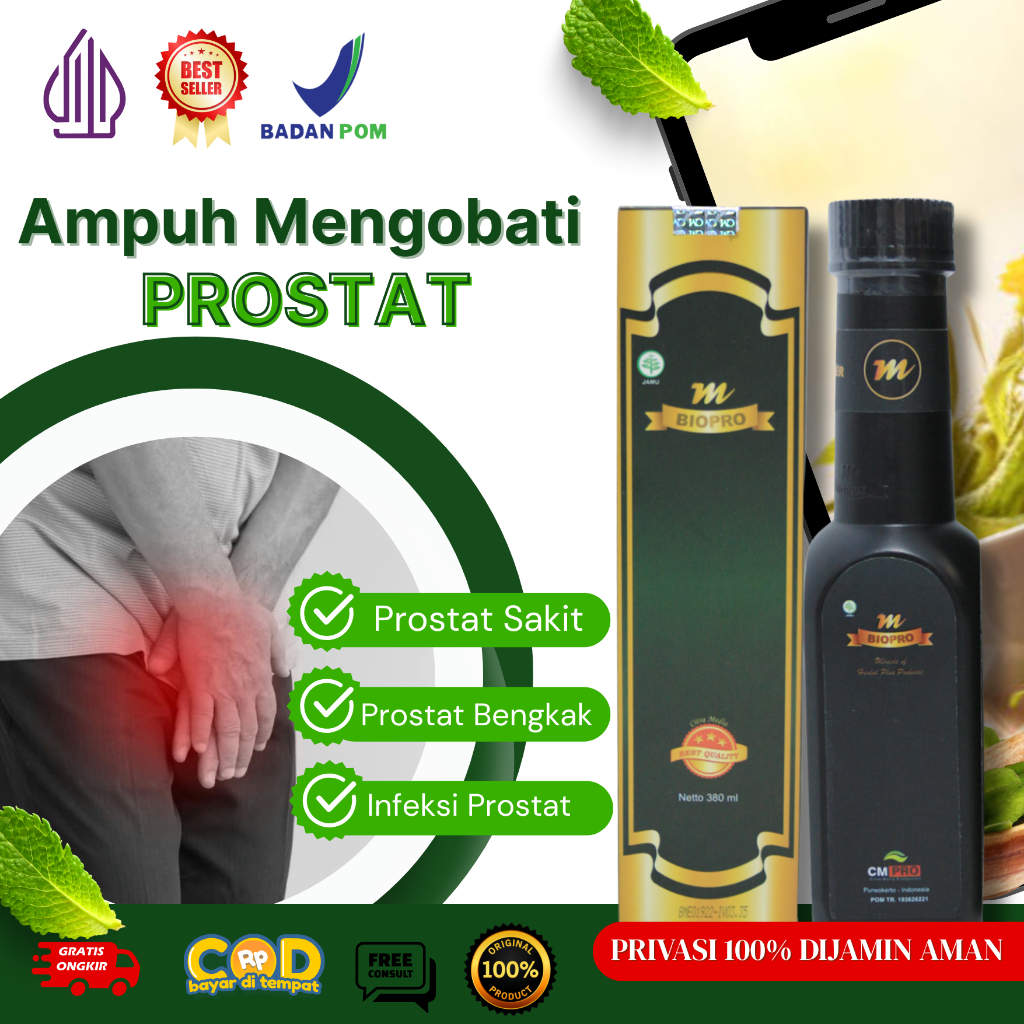 Obat Prostat Paling Ampuh - Kencing Saki - Batu Ginjal - Kencing Manis - Prostat Bengkak - Mbiopro