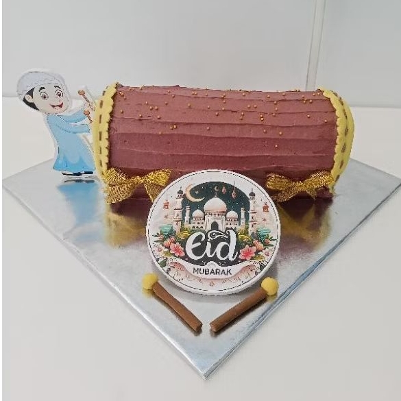 

kue lebaran tema bedug/ bedug/hampers/roll cake