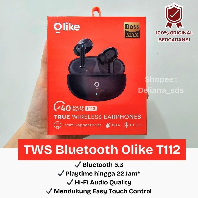 TWS Olike T112 Garansi Resmi 1 Tahun TWS Bluetooth Olike T112 Headset Bluetooth Olike T112 Bluetooth