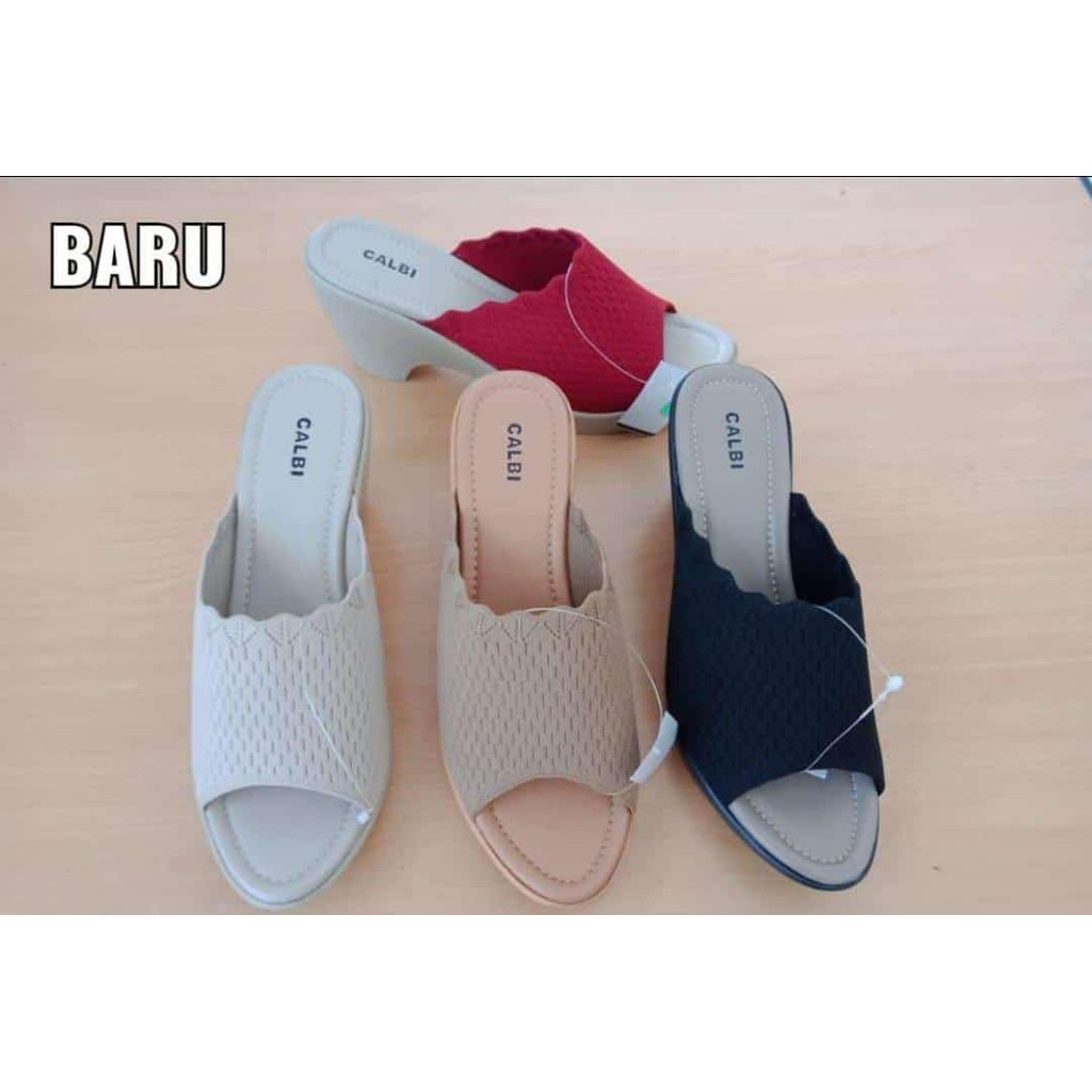 Sandal Wedges CALBI EB 1927 rajut terbaru
