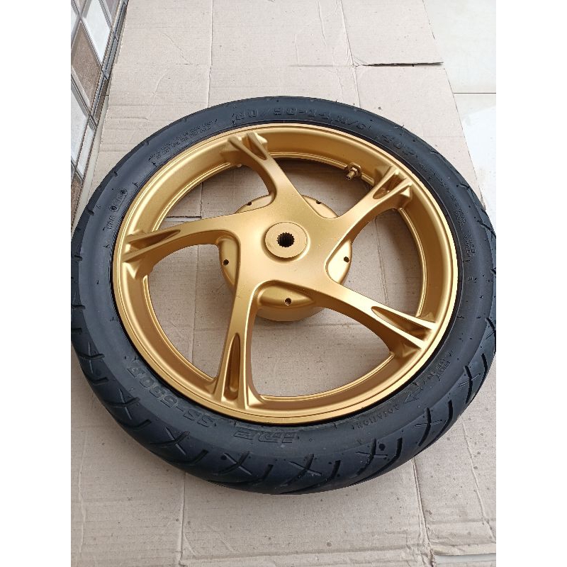 VELG RACING BELAKANG MIO SPORTY-MIO SMILE ORIGINAL REPAINT PLUS BAN