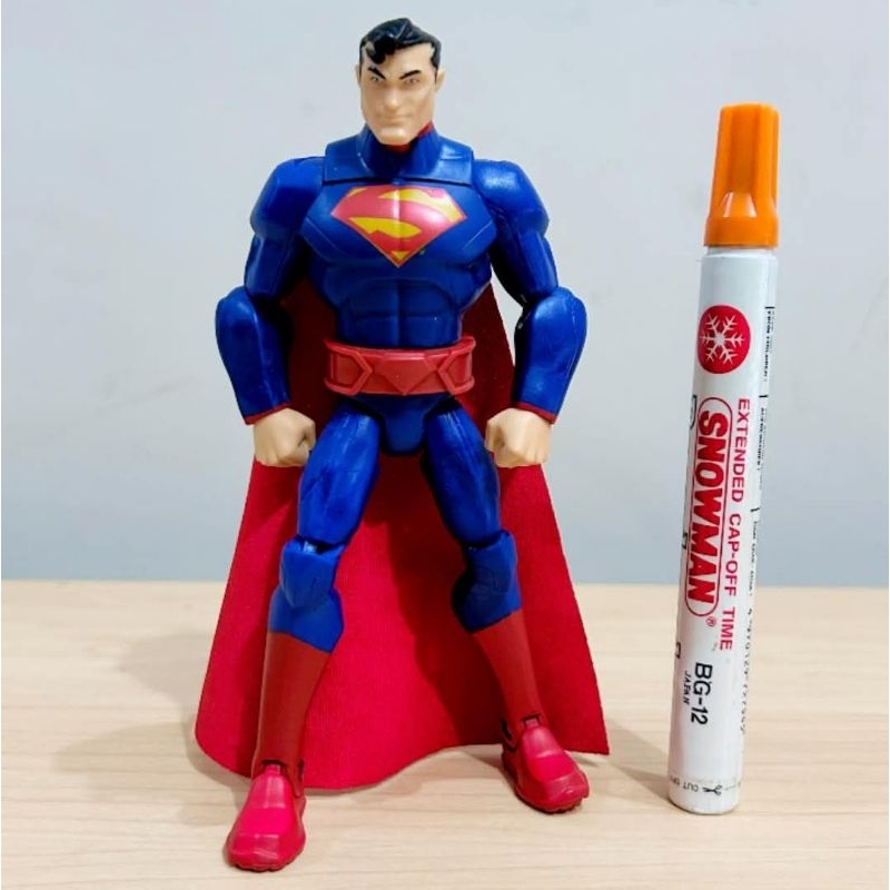 Mainan action figure superman cdc comics heroes superman mattel original Tinggi 17 cmbahan pvc
Detai