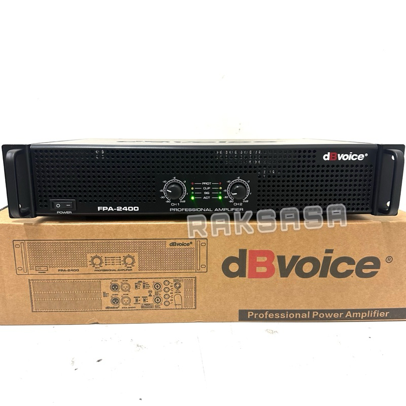 power dbvoice fpa 2400 original 2 channel class h db voice fpa2400