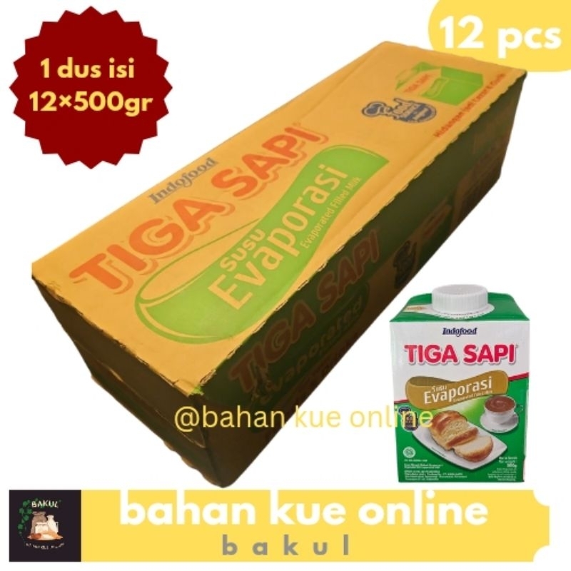 

Tiga Sapi susu evaporasi 1 dus isi 12