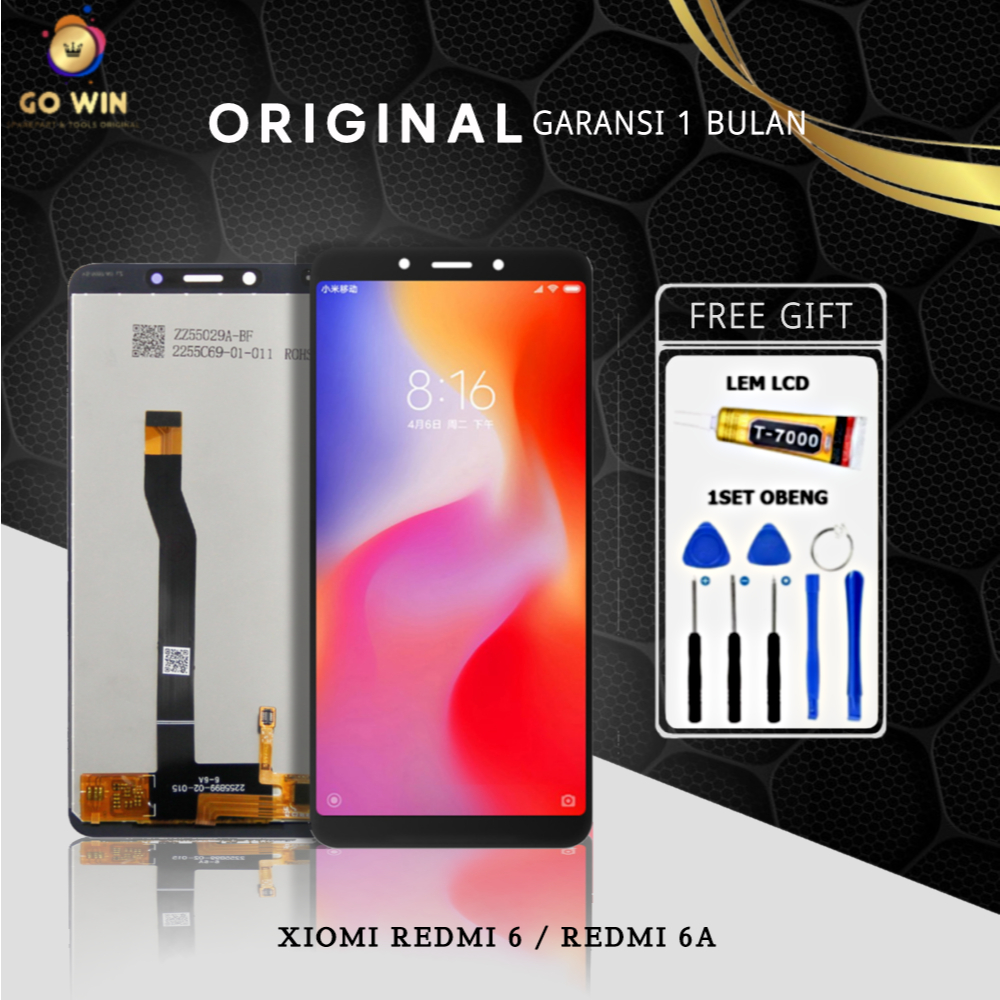 ORIGINAL LCD XIOMI REDMI 6 / REDMI 6A FULLSET TOUCHSCREEN