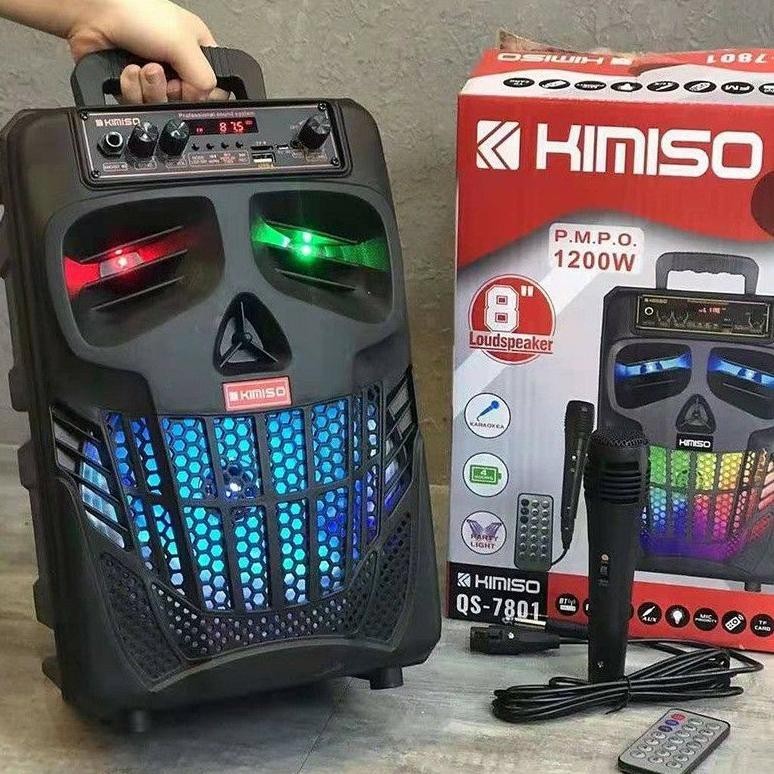 Speaker Bluetooth 8 Inchi Brain Power / Kimiso Qs 7801 Super