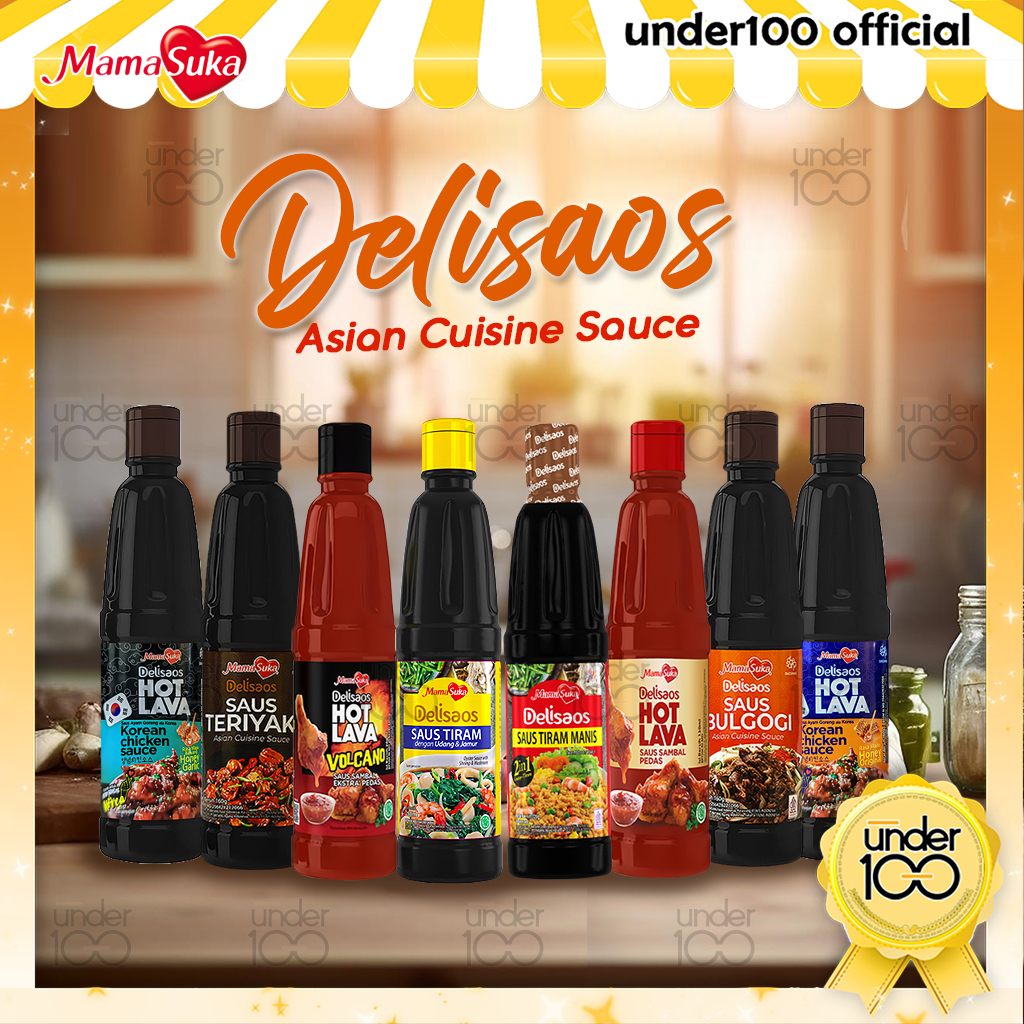 

❤ Under100 ❤ Mamasuka Delisaos Bumbu Saus 160g | Bulgogi | Teriyaki | Saus Tiram Manis | Hot Lava | Hot Lava Volcano | HALAL BPOM