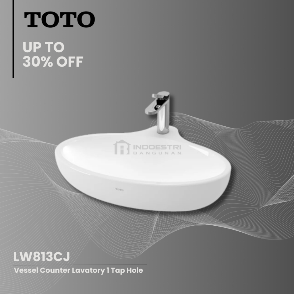 Wastafel TOTO LW 813 CJ / Wastafel Meja TOTO (Body Only)