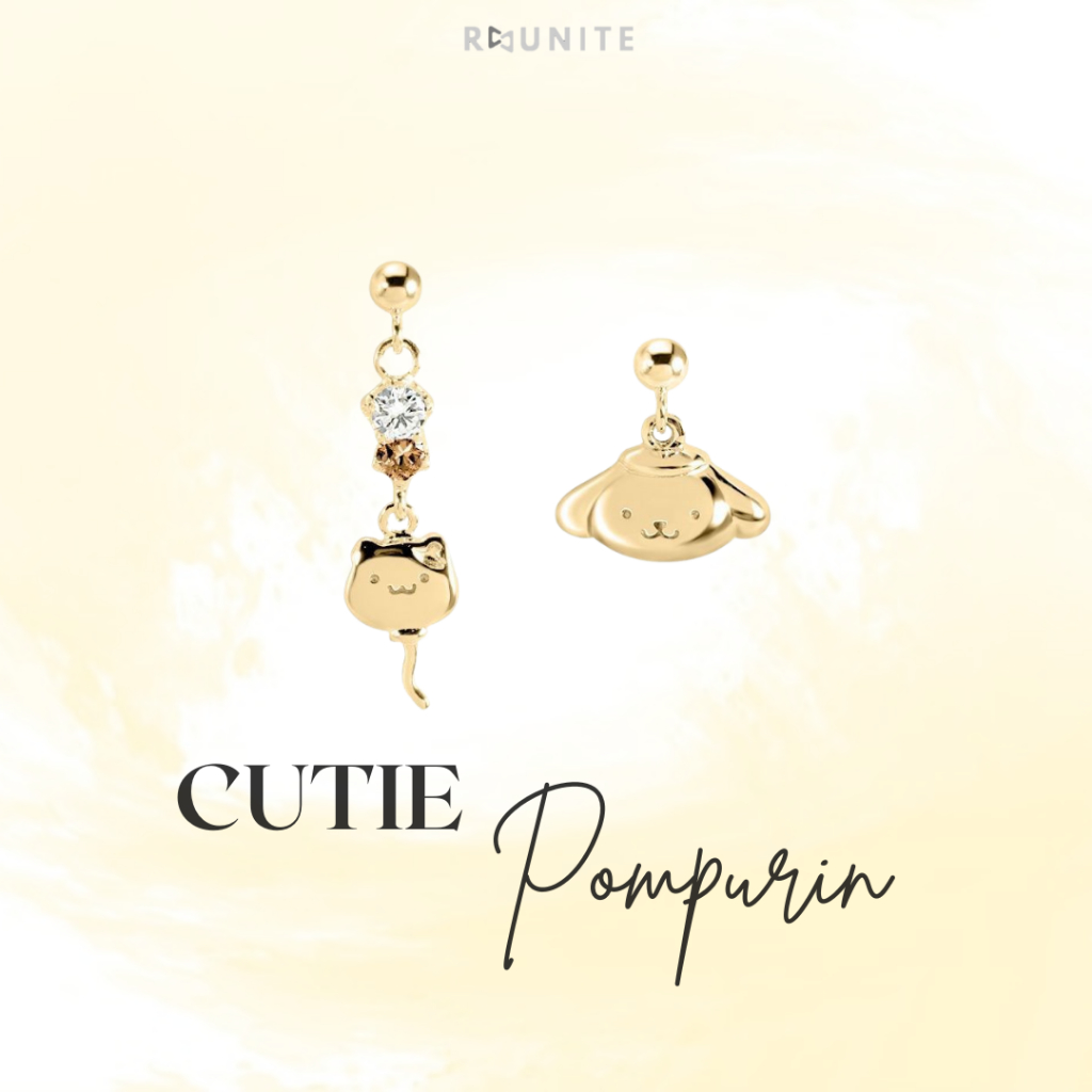 Reunite Jewelry - Anting Pompurin S925 - Cutie Pompurin