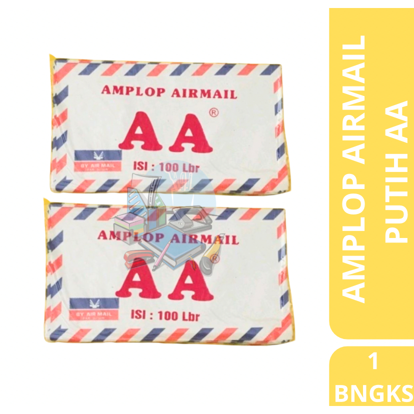 

[1 BUNGKUS] Amplop AA Airmail / Amplop Avion Putih AA Ukuran Kecil Isi 100 Pcs