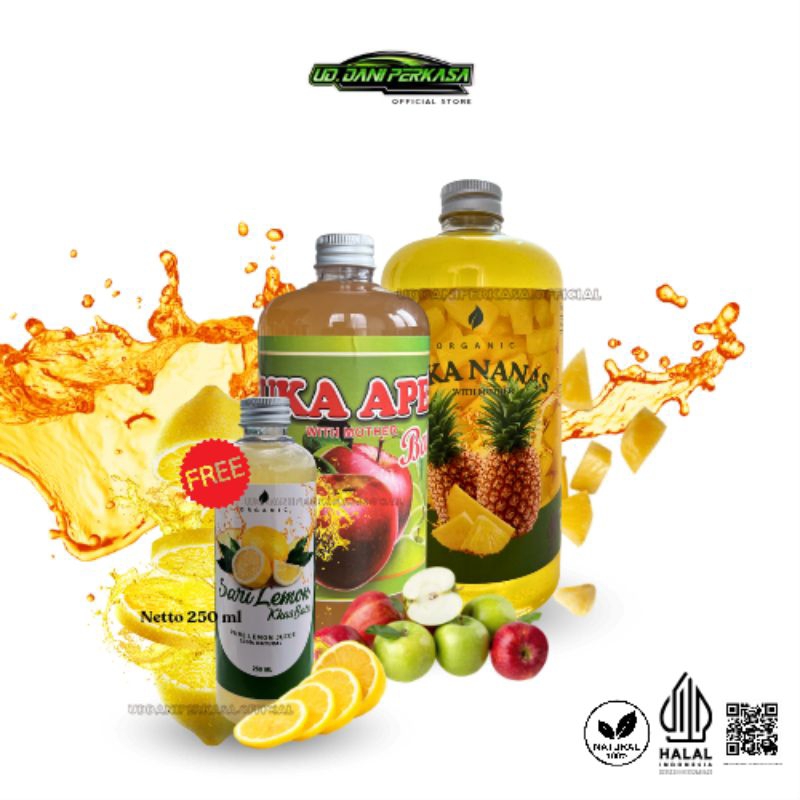 

COMBO CUKA APEL + CUKA NANAS FREE SARI LEMON