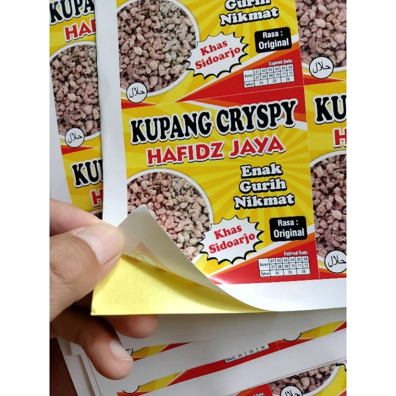 

Stiker label free design