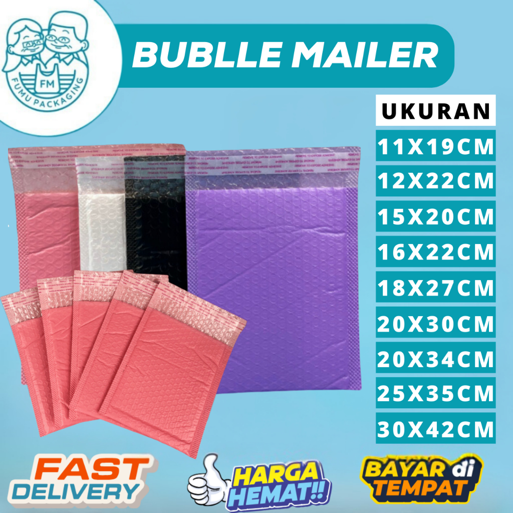

Bubble mailer / Amplop Bubble - Bubble Bag / Polybubble Rusfet Murah/Bubble Packing Lem kuat