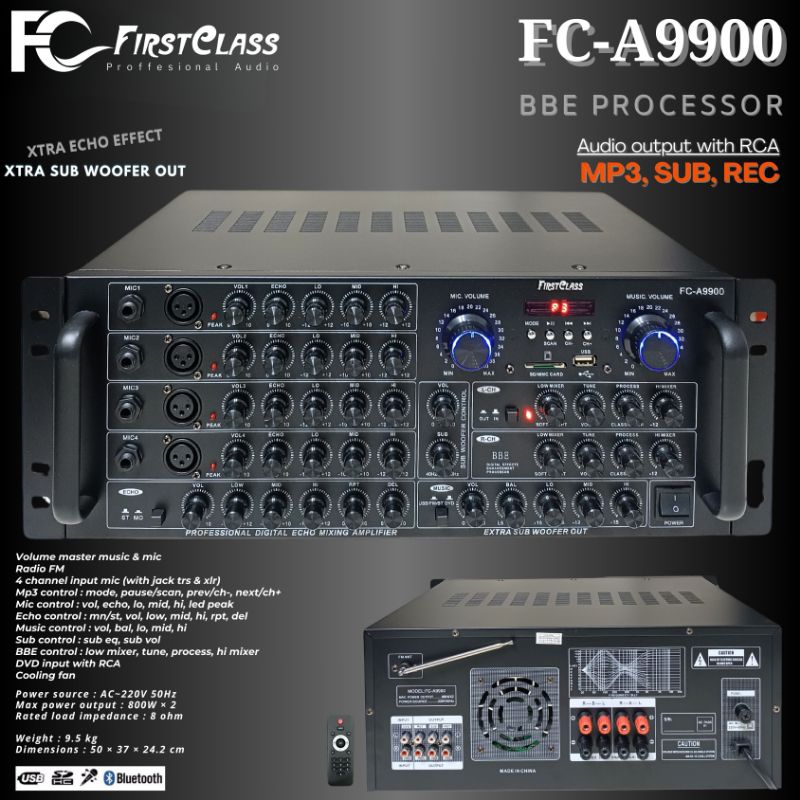 POWER FIRSTCLASS FC-A9900 AMPLIFIER AMPLI POWER FIRSTCLASS FC A9900