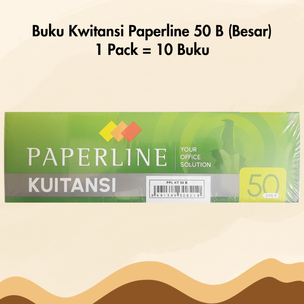

Buku Kwitansi Besar Paperline 1 Pack Isi 10 Kuitansi