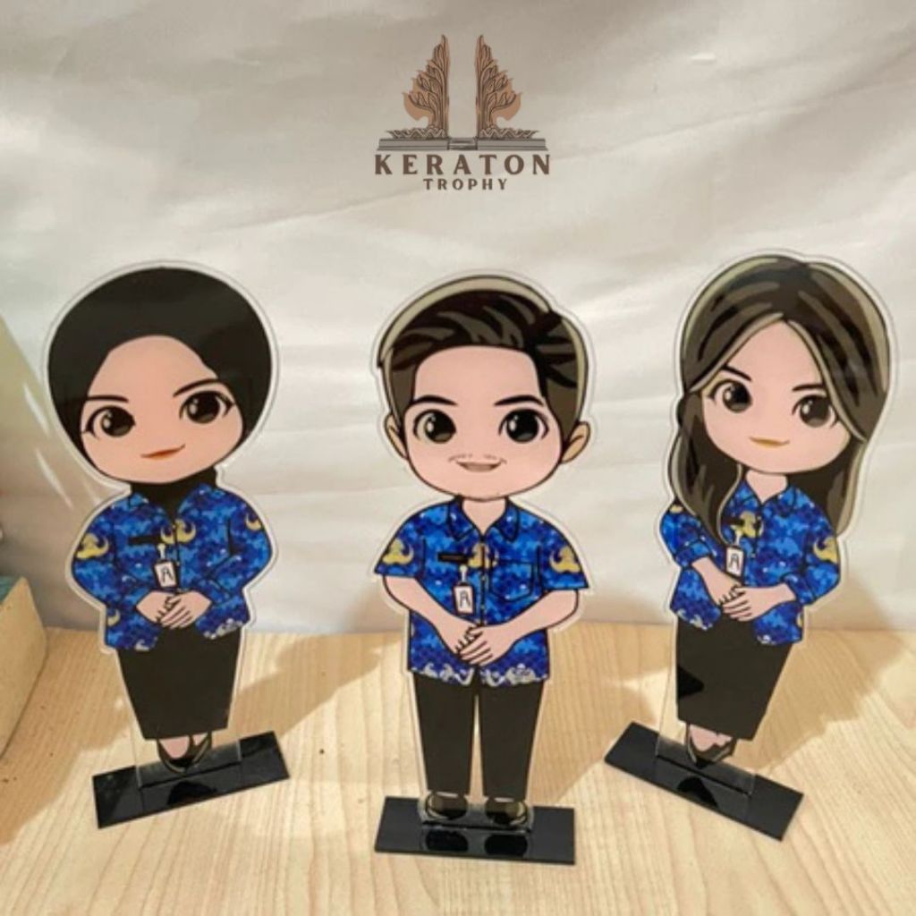 Piala Guru KORPRI kado Guru Akrilik Custom Plakat Guru Korpri akrilik