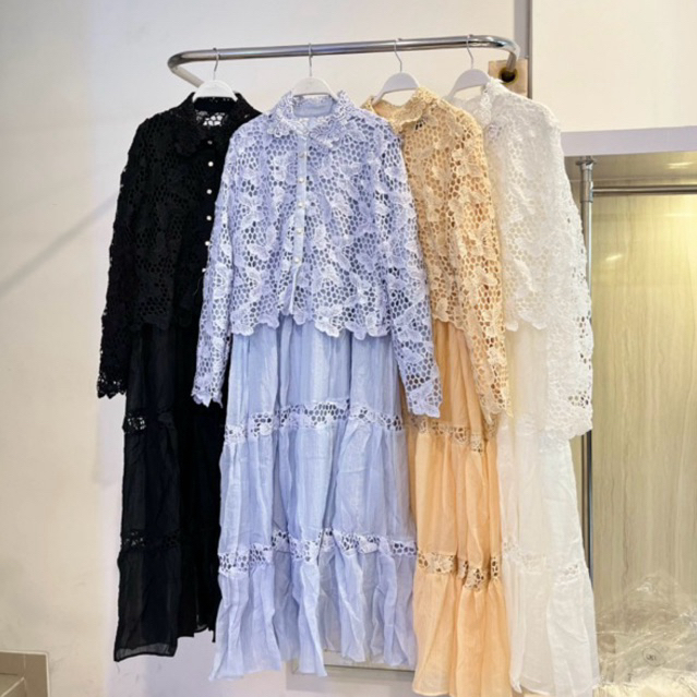 [baca deskripsi] gamis Lafreya outer brokat