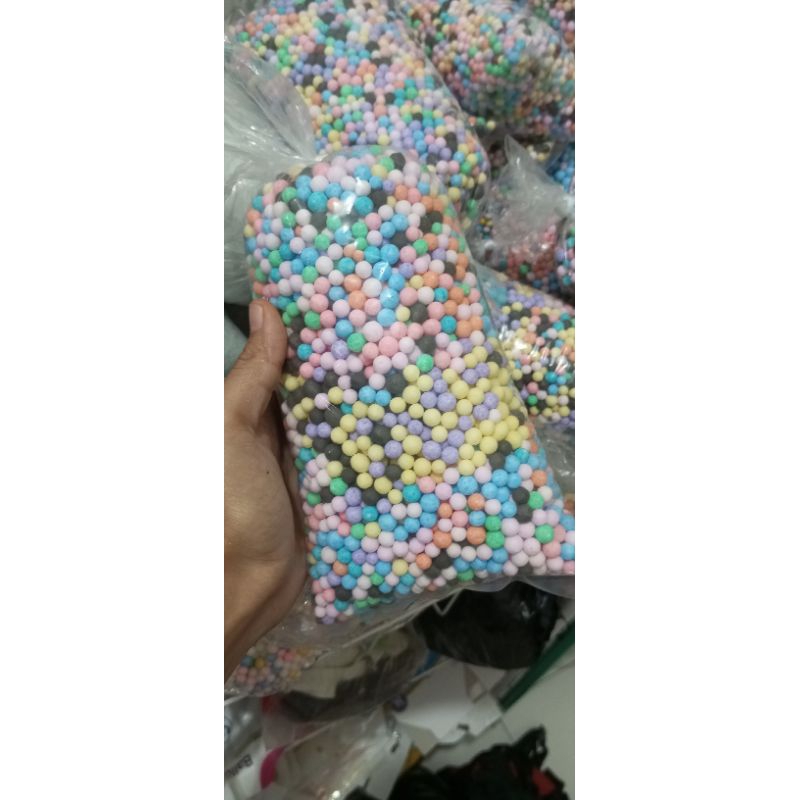 

(Repack 19gr) Butiran busa styrofoam warna warni