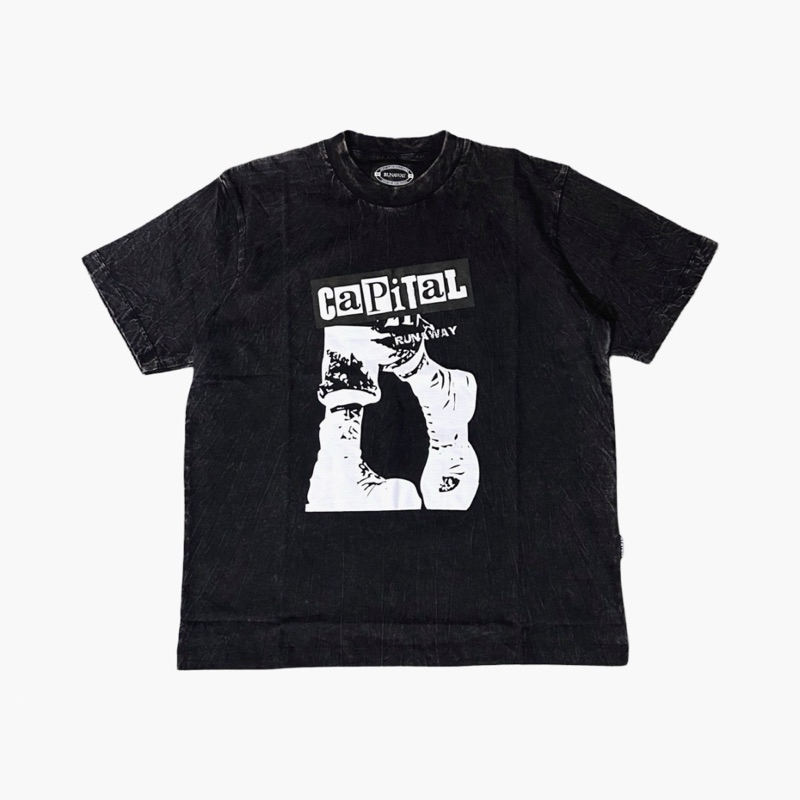 CAPITAL - TSHIRT (washed black)