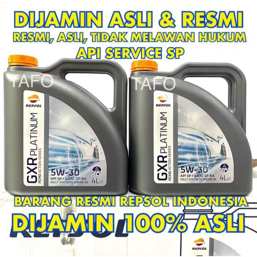 OLI REPSOL GXR PLATINUM 5w-30 / REPSOL GXR PLATINUM 5w30 FULL SINTETIK