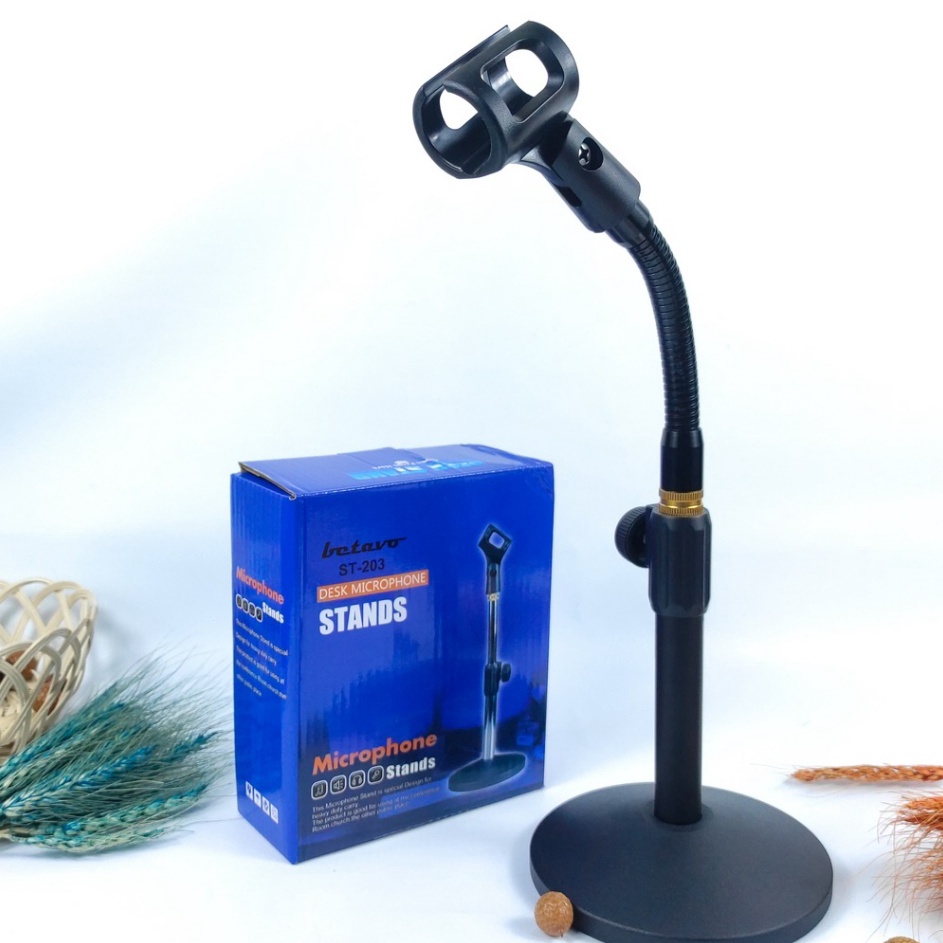 Bonus Stand Mic BETAVO ST23  stand mic meja  Stand betavo Mic  meja