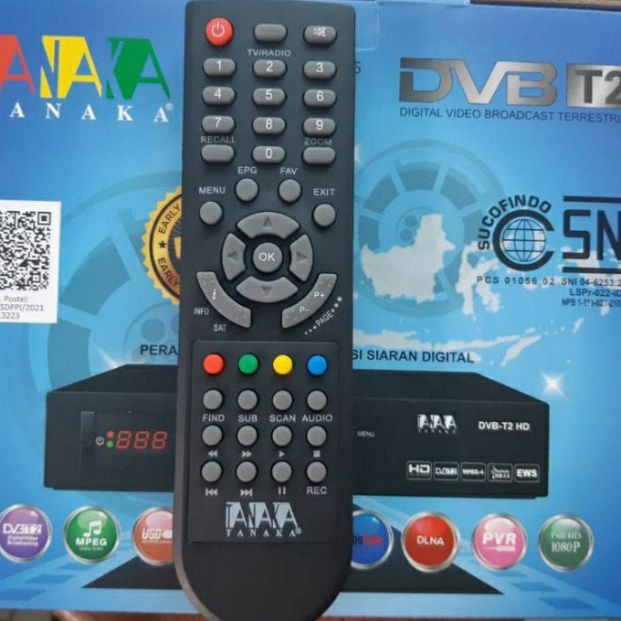 Hemat REMOT REMOTE STB TANAKA DVB T2 TANAKA HD